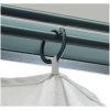 Paviljong med gardin & ljusslinga LED gräddvit aluminium vidaXL 300 x 300 cm – miniatyr 10