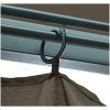 Paviljong med gardin & ljusslinga LED taupe aluminium vidaXL 300 x 300 cm – miniatyr 9
