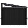 Paviljong med gardiner 405x294x244 cm antracit vidaXL – miniatyr 7