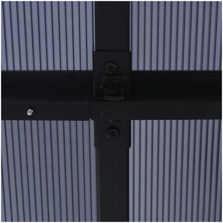 Paviljong med gardiner 405x294x244 cm antracit vidaXL – bild 9