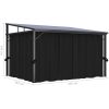 Paviljong med gardiner 405x294x244 cm antracit vidaXL – miniatyr 10