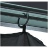 Paviljong med gardiner antracit aluminium vidaXL 300 x 300 cm – miniatyr 7