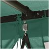 Paviljong med hammock grön tyg&stål vidaXL – miniatyr 8