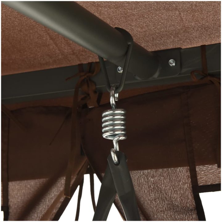 Paviljong med hammock kaffebrun vidaXL – bild 5