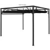 Paviljong med infällbart tak 3x3 m antracit vidaXL – miniatyr 2