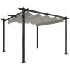 Paviljong med infällbart tak 3x3 m gräddvit vidaXL 3 x 3 x 2.2 m – miniatyr 2
