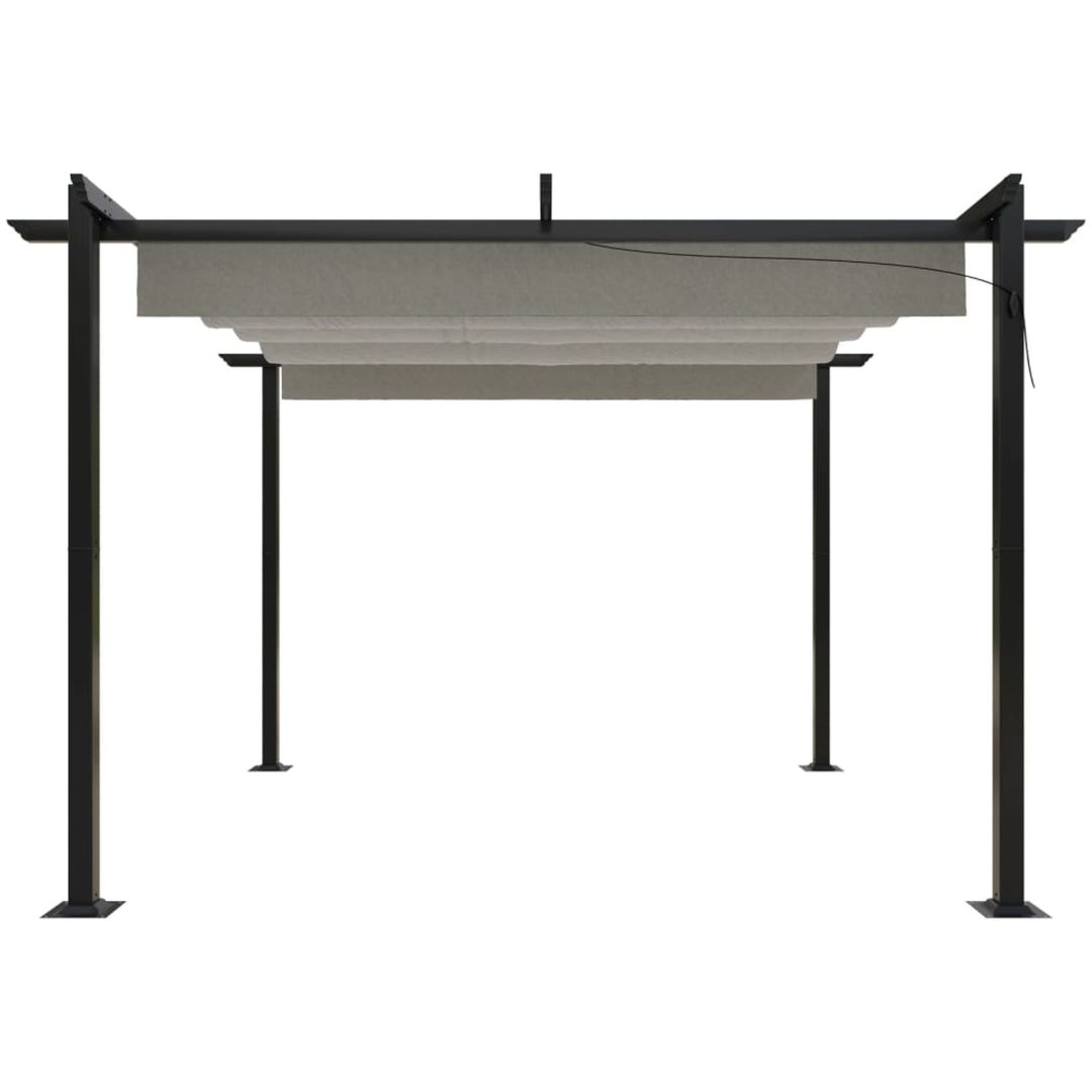 Paviljong med infällbart tak 3x3 m gräddvit vidaXL 3 x 3 x 2.2 m – bild 4
