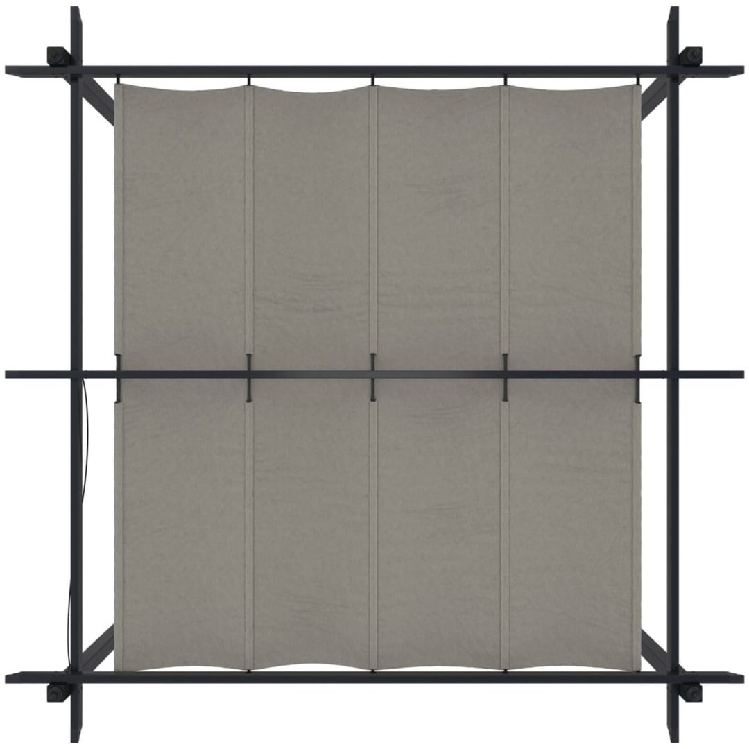 Paviljong med infällbart tak 3x3 m gräddvit vidaXL 3 x 3 x 2.2 m – bild 7