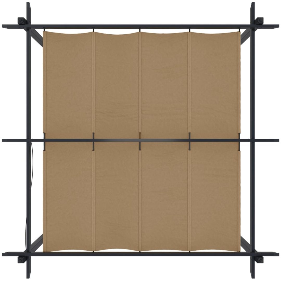 Paviljong med infällbart tak 3x3 m taupe vidaXL 3 x 3 x 2.2 m – bild 7