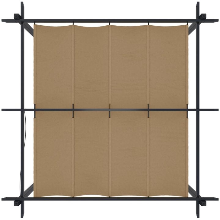 Paviljong med infällbart tak 3x3 m taupe vidaXL 3 x 3 x 2.2 m – bild 7