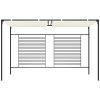 Paviljong med infällbart tak 3x4x2,3 m gräddvit 180 g/m² vidaXL – miniatyr 2