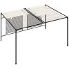 Paviljong med infällbart tak 3x4x2,3 m gräddvit 180 g/m² vidaXL – miniatyr 4