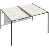 Paviljong med infällbart tak 3x4x2,3 m gräddvit 180 g/m² vidaXL – miniatyr 5