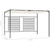 Paviljong med infällbart tak 3x4x2,3 m gräddvit 180 g/m² vidaXL – miniatyr 7