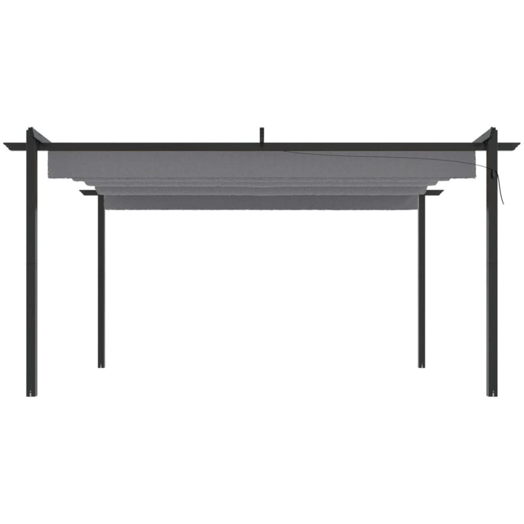 Paviljong med infällbart tak 4x3 m antracit vidaXL 4 x 3 x 2.2 m – bild 3