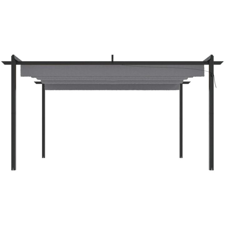 Paviljong med infällbart tak 4x3 m antracit vidaXL 4 x 3 x 2.2 m – bild 3