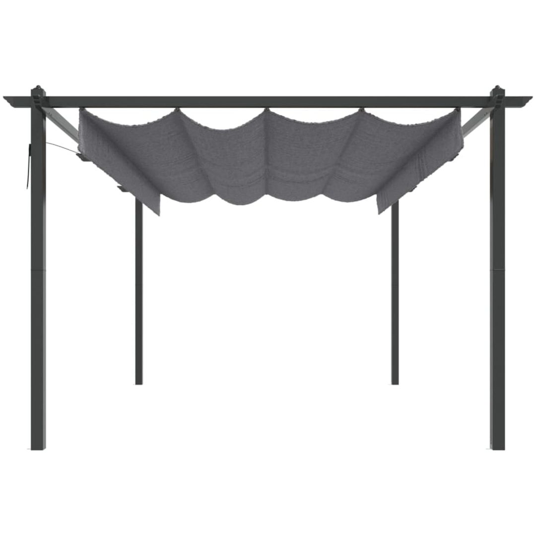 Paviljong med infällbart tak 4x3 m antracit vidaXL 4 x 3 x 2.2 m – bild 4