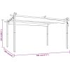 Paviljong med infällbart tak 4x3 m antracit vidaXL 4 x 3 x 2.2 m – miniatyr 8