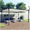 Paviljong med infällbart tak 4x3 m gräddvit vidaXL 4 x 3 x 2.2 m – miniatyr 1