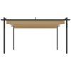 Paviljong med infällbart tak 4x3 m taupe vidaXL 4 x 3 x 2.2 m – miniatyr 4
