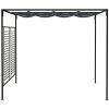 Paviljong med infällbart tak 4x3x2,3 m gräddvit 180 g/m² vidaXL – miniatyr 3