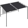 Paviljong med infällbart tak 4x3x2,3 m gräddvit 180 g/m² vidaXL – miniatyr 5