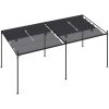 Paviljong med infällbart tak antracit vidaXL 600 x 300 x 233 cm – miniatyr 4