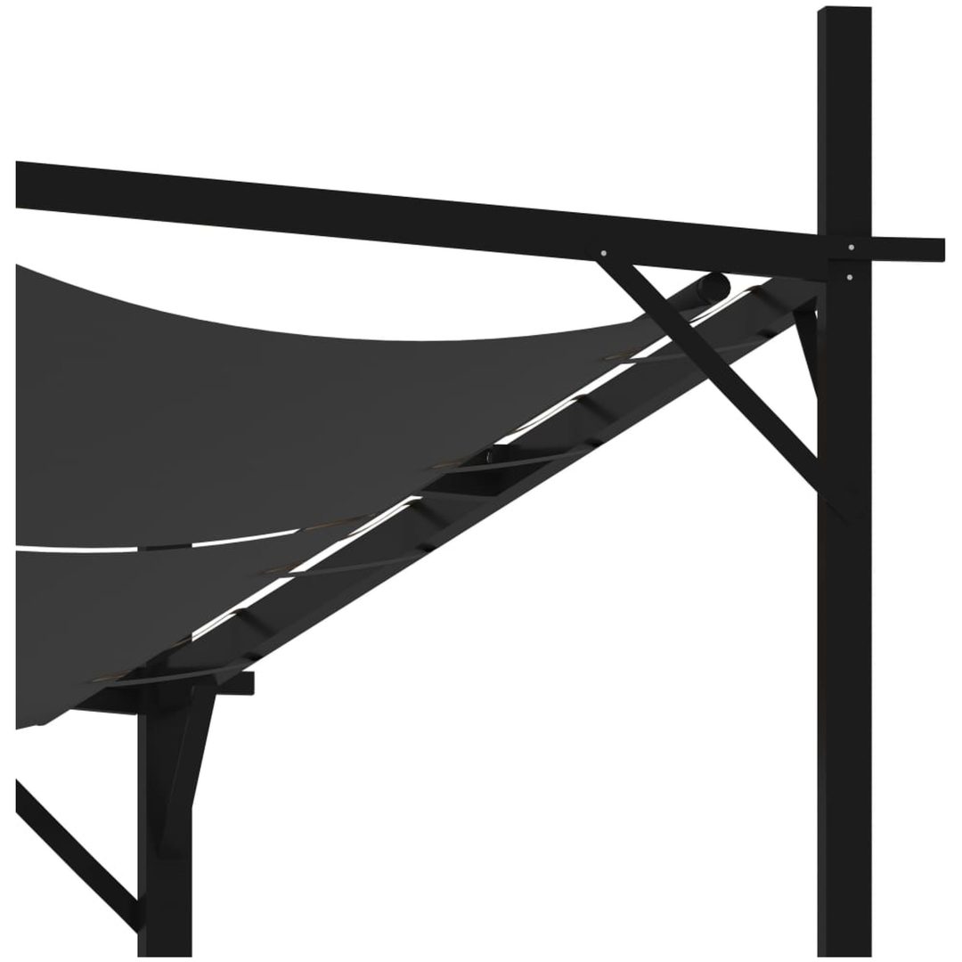Paviljong med infällbart tak antracit vidaXL 600 x 300 x 233 cm – bild 6