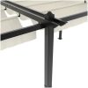 Paviljong med infällbart tak gräddvit 3x6 m aluminium vidaXL – miniatyr 8