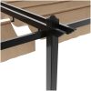 Paviljong med infällbart tak taupe 3x6 m aluminium vidaXL – miniatyr 8