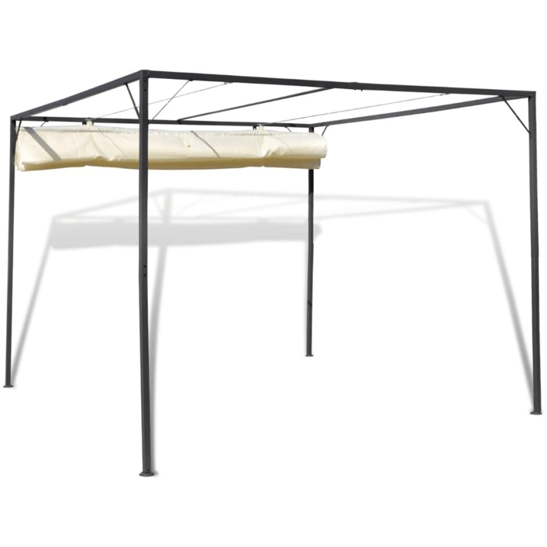 Paviljong med justerbart soltak vidaXL – bild 4
