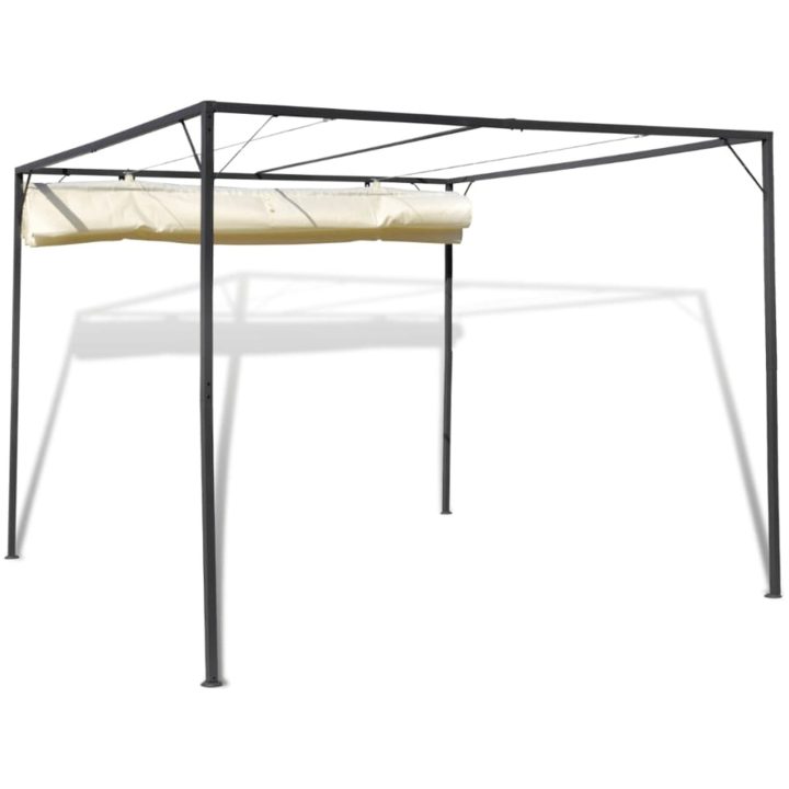Paviljong med justerbart soltak vidaXL – bild 4