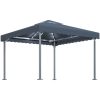 Paviljong med ljusslinga LED 300x300 cm antracit aluminium vidaXL – miniatyr 2