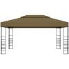 Paviljong med ljusslinga LED 3x4 m taupe vidaXL – miniatyr 4