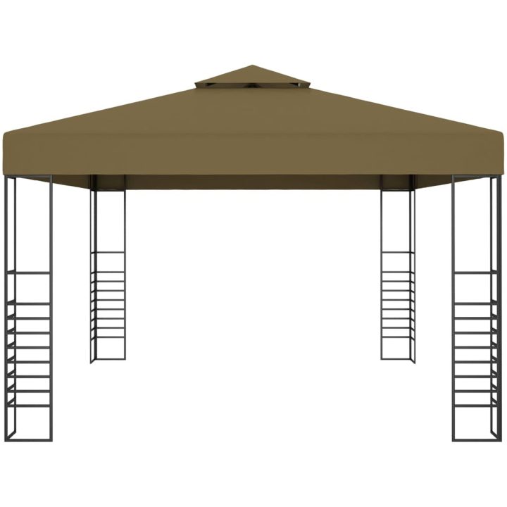 Paviljong med ljusslinga LED 3x4 m taupe vidaXL – bild 5