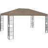 Paviljong med ljusslinga LED 4x3 m taupe vidaXL 3 x 4 m – miniatyr 3