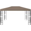 Paviljong med ljusslinga LED 4x3 m taupe vidaXL 3 x 4 m – miniatyr 4