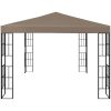 Paviljong med ljusslinga LED 4x3 m taupe vidaXL 3 x 4 m – miniatyr 5