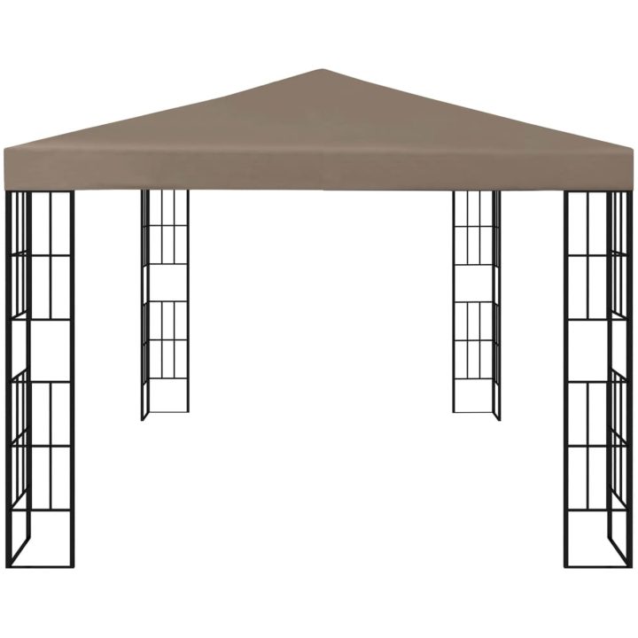 Paviljong med ljusslinga LED 4x3 m taupe vidaXL 3 x 4 m – bild 5