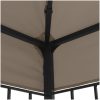 Paviljong med ljusslinga LED 4x3 m taupe vidaXL 3 x 4 m – miniatyr 7