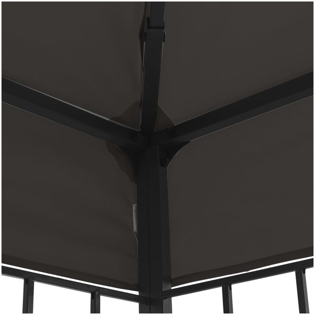 Paviljong med ljusslinga LED antracit vidaXL 3 x 3 m – bild 6