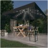 Paviljong med ljusslinga LED antracit vidaXL 3 x 3 m – miniatyr 1