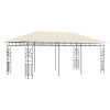 Paviljong med myggnät gräddvit vidaXL 6 x 3 x 2,73 m – miniatyr 2