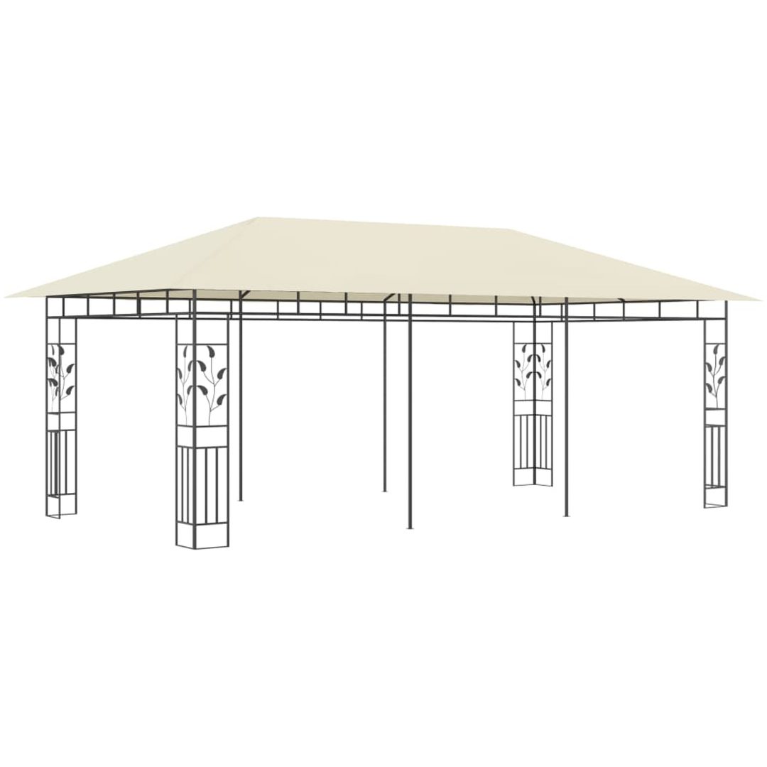 Paviljong med myggnät gräddvit vidaXL 6 x 3 x 2,73 m – bild 2