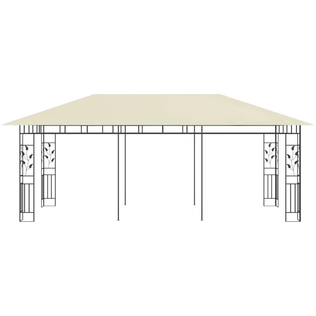 Paviljong med myggnät gräddvit vidaXL 6 x 3 x 2,73 m – bild 3