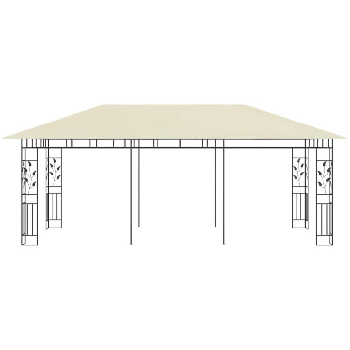 Paviljong med myggnät gräddvit vidaXL 6 x 3 x 2,73 m – bild 3