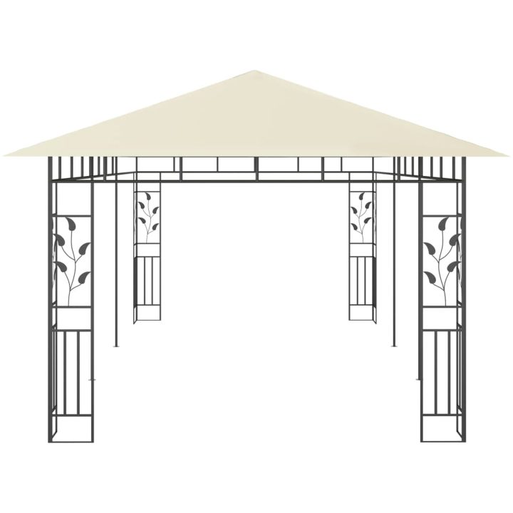 Paviljong med myggnät gräddvit vidaXL 6 x 3 x 2,73 m – bild 4