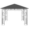 Paviljong med myggnät och ljusslinga LED antracit vidaXL 3 x 3 x 2.73 m – miniatyr 6