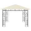 Paviljong med myggnät och ljusslinga LED gräddvit vidaXL 3 x 3 x 2.73 m – miniatyr 6