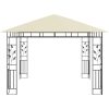 Paviljong med myggnät och ljusslinga LED gräddvit vidaXL 3 x 3 x 2.73 m – miniatyr 7